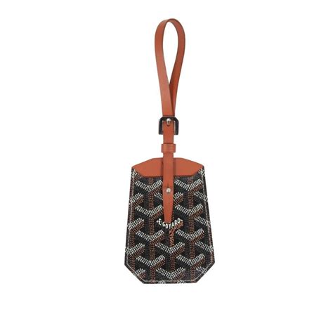 the goyard suitcase|Goyard luggage tag.